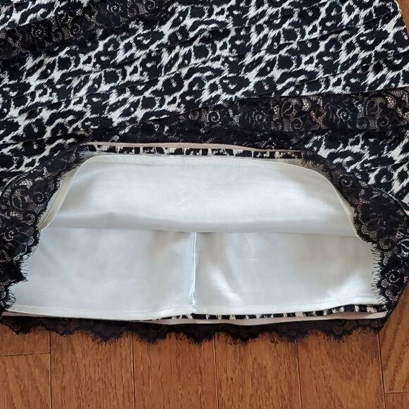 Bebe Black & White Cheetah Print Mini Dress - Picture 5 of 14